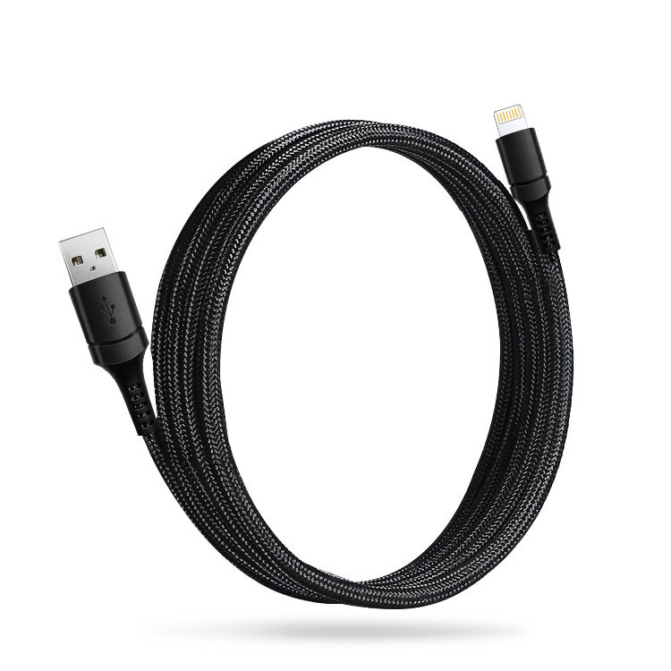 1m Lighting To Usb Cable Fast Charging Data Cable Nylon Braided