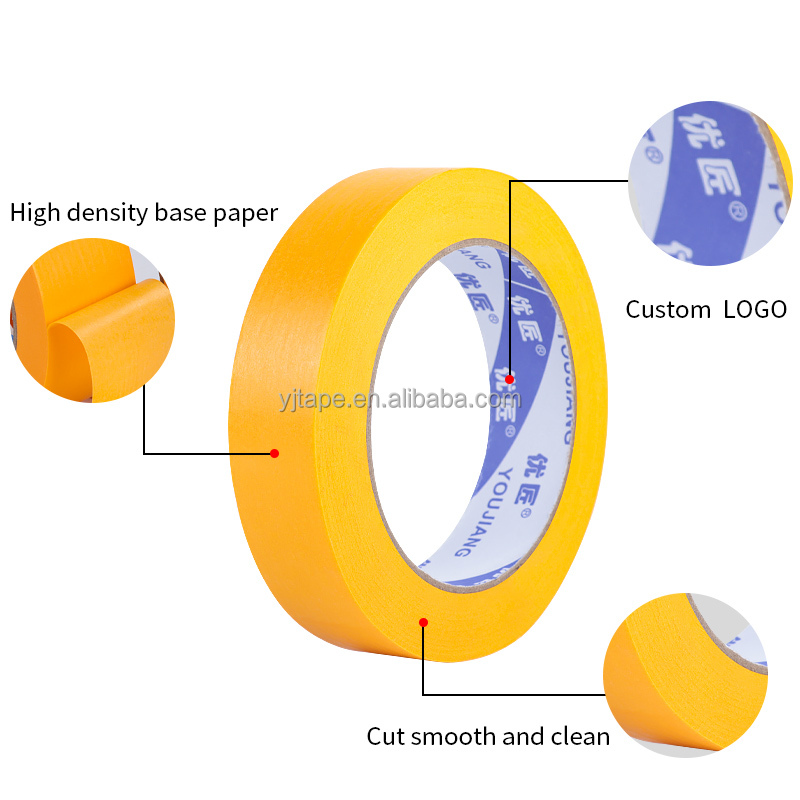 YOUJIANG Automotive Masking Tape For Painting And Aluminum Boat With Rubber Adhesive