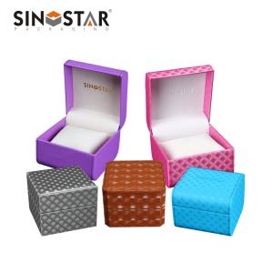 Wholesale Soft Velvet Interior Material Leather Watch Box 10 X 10 X 5 Inches For Watch Storage And Display from china suppliers