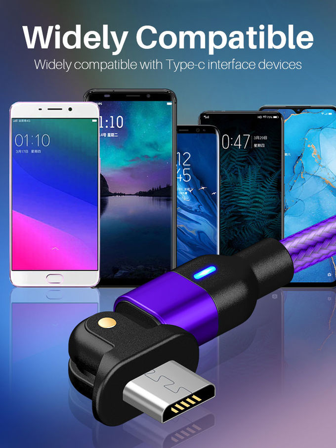 180 Rotation USB Magnetic Data Cable 3A Universal Magnetic Charging Cable