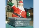 5m high outdoor giant funny inflatable Santa Claus for Christmas festival