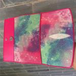 Authentic True Stingray Skin Female Long Trifold Wallet Genuine Leather Lady