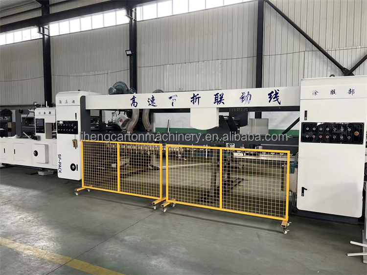 Die Cutting Flexo Printing Folder Gluing Strapping Line for Precise Carton Production