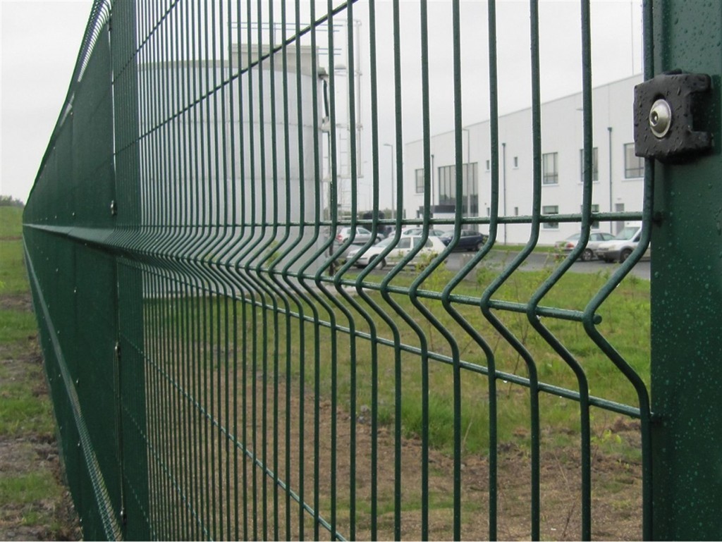 4mm Diamater 6 Ft Welded Wire Mesh Panels Pvc Coated Green Color Bend Sheet