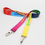 Double Clip Full Body imprinted branding lanyards Exhibition event Full Color