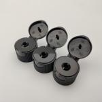 Black No Spill 24/410 Flip Top Lid , Smooth Wall Soap Bottle Cap