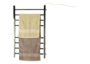 Wholesale Silver Color Electric Heated Towel Rail 110V / 220V Voltage For Family Bathroom from china suppliers