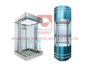 Wholesale Stainless Steel Glass Panel Observation Elevator 13 Persons Capacity from china suppliers
