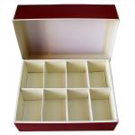 Eco-friendly Square Red Printed Recycled Cardboard Paper Gift Boxes for Moon