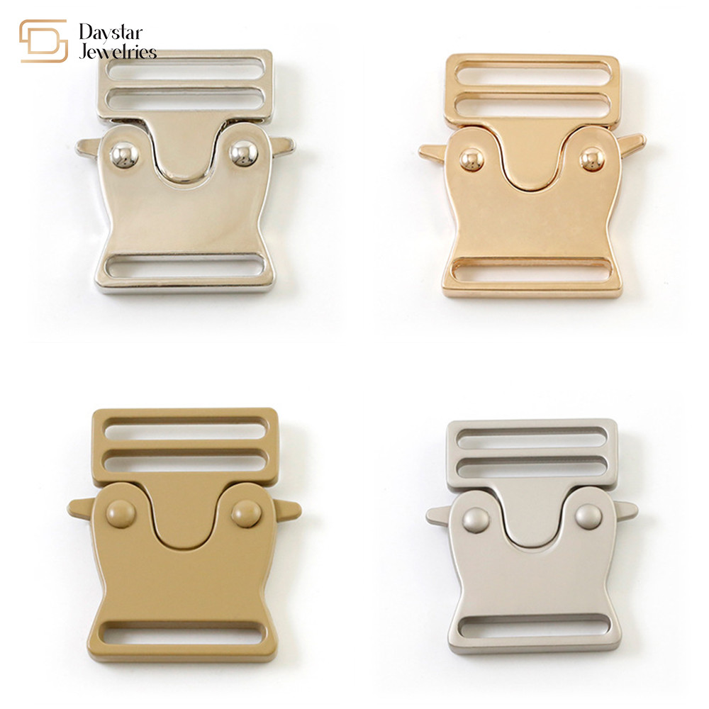 Metal Buckle Quick Side Release Clasp Adjustable Belt Webbing Pet Collar Backpack