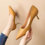 9797-1 Korean Fashion Pointed Shallow Mouth High Heels Stiletto Professional OL