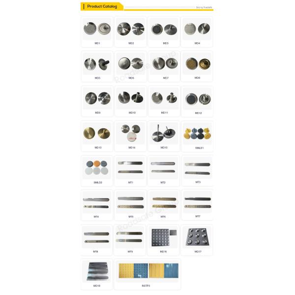 304 Stainless Steel Stud Blind Tie Bar Guide Blind Tie Anti Slip Diamond Surface Tactile Indicator Stud