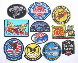 Wholesale Heat Transfer Clothing Embroidered Patches School Club Uniform Badge Twill from china suppliers