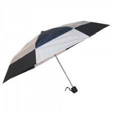 Wholesale Black And White Collapsible Golf Umbrella Anti Water Metal Fram With 2 Bibs Fulte from china suppliers