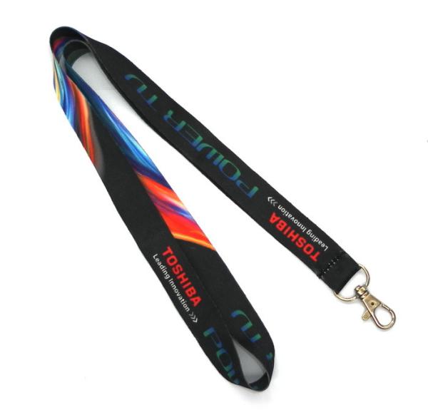 Print Logo Dye Sublimation Double Sided Lanyard Personalised , Name Badge