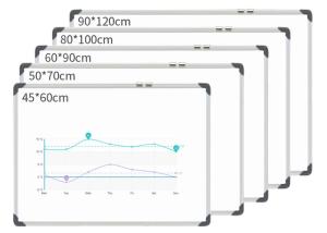Wholesale Silver Hanging Magnetic White Board , Small Magnetic Whiteboards Students from china suppliers