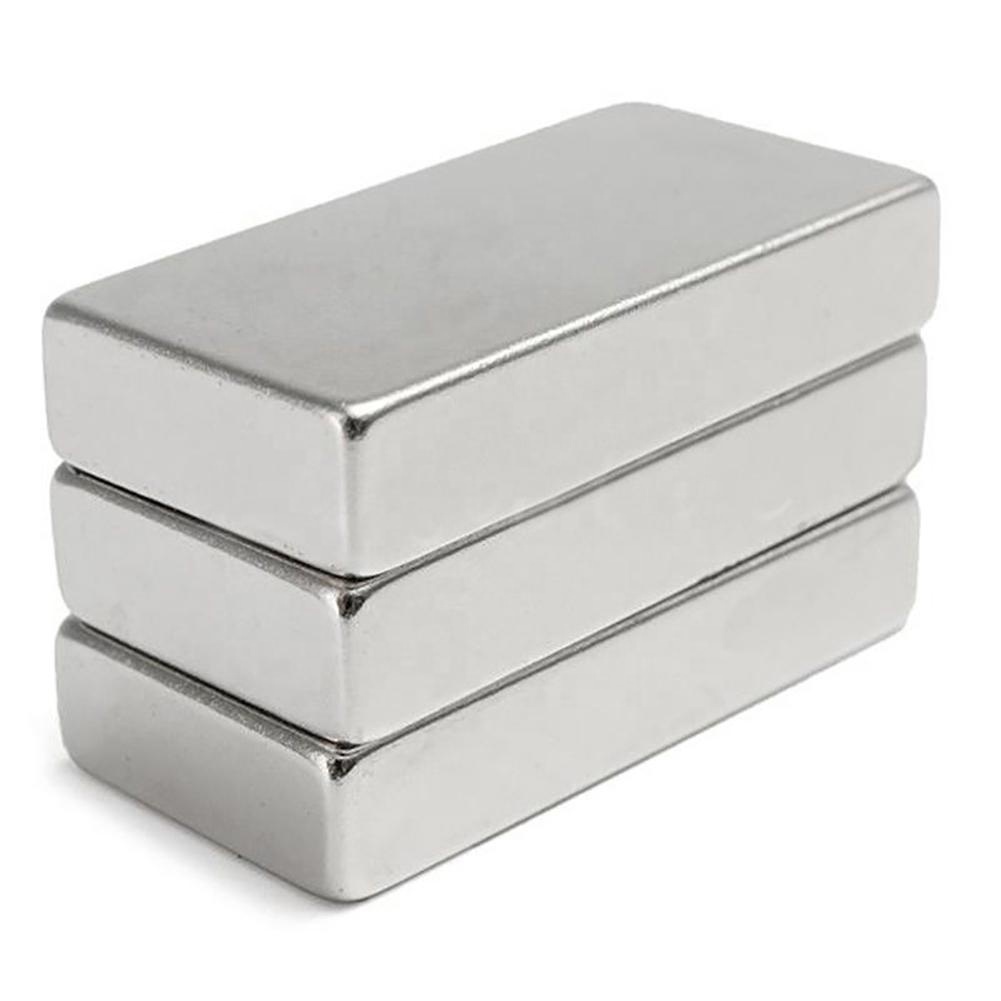 Large Square Thin Flat Super Strong Neodymium Magnetic Sheet N52 40x20x10mm for Generator