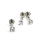 Punk Round Bar Lip Ring Stud Piercing Labret Piercing Tragus Cartilage Stainless
