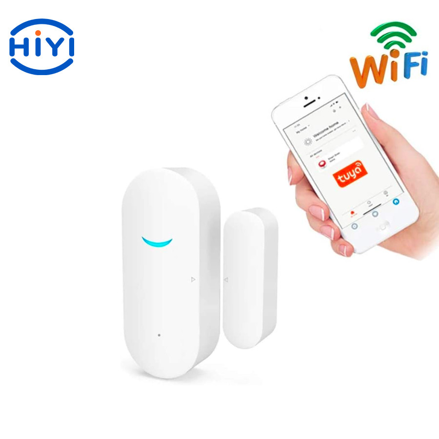 White WIFI Independent Wireless Door and Window Alarm