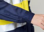 Double Stitching Safety Work Clothes High Visable Orange Jacket Bib Pants Suit