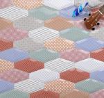 Colorful Bevelled Bread Wall Tiles 10x20cm AAA Grade Subway Tiles For Dining