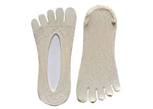 Wholesale Thin Lace Non Slip Invisible Socks Women'S Jacquard Toe Socks Oem Service from china suppliers