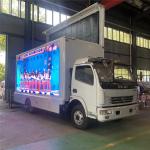 14ft Dongfeng Digital Billboard Truck Mounted LED Screen P4 Big Size
