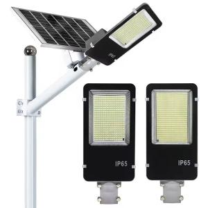 Wholesale Gray High Lumen Solar Outdoor Lights IP67 100 Watt LED Solar Street Light Waterproof from china suppliers