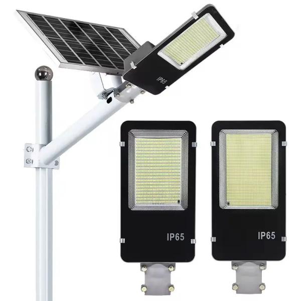 Gray High Lumen Solar Outdoor Lights IP67 100 Watt LED Solar Street Light