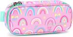 mibasies Kids Pencil Case for Girls and Boys Soft Rainbow Pen Box Pouch (Rainbow