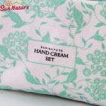 Recycled Canvas Cotton Fabric RPET Gift Packaging Zipper Bag For Beauty Brand