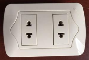 Wholesale Universal Electric 2 Gang Socket Over Current Protection Elegant Design from china suppliers