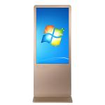 Floor Stand Full HD Digital Signage Kiosk , Media Player Touch Screen Display 49