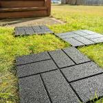 Dual Sided Decorative Lawn And Racecourse Stepping Stone Rubber Horse Stable