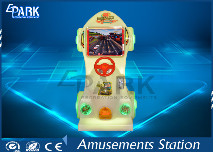 Children Indoor Car Racing Game Machine 1 Player Strong Material