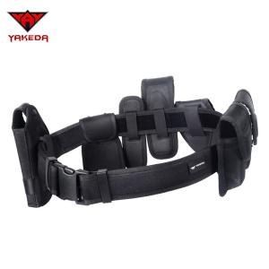 Wholesale Tactical Military Combat Belt , 1000D Oxford Black Military Belt With Small Pouches from china suppliers
