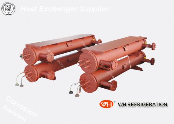 Quality Marine Shell And Tube Type Heat Exchanger , R410A Water Cooled Condenser for sale