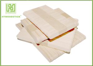 Wholesale 114Mm Round Edge Ice Cream Wooden Sticks With Logo , 93mm Flat Edge Lollipop Sticks from china suppliers