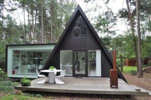 Wholesale Prefab House Kits , Modern Light Steel Frame Bungalow，Holiday resort triangle house, mobile house,wooden house from china suppliers