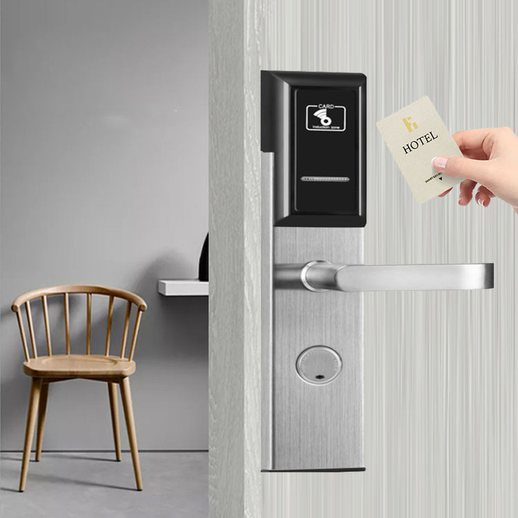 Mechanical Key MF1 T557 RFID Smart Door Lock ID TEMIC With Management Software