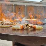 3.5ft Steel BBQ Grill Corten Braziers Wood Burning Bbq Pit