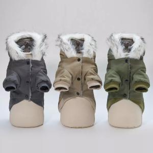 Wholesale OEM XXL Dog Apparels Winter Cool Hooded Pet Clothing Coat Puppy from china suppliers