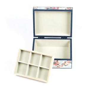 Wholesale Flower Printed Rigid Paper Jewelry Boxes Cardboard Cosmetic Jewelry Packaging Case from china suppliers