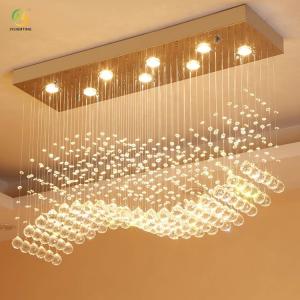Wholesale JYLIGHTING Rectangular Creative Modern Simple Restaurant Dining Room Living Room Entrance Bar Crystal Modern Pendant Light from china suppliers