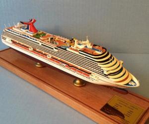Wholesale Scale 1:900 Outdoor Decoration Carnival Dream Cruise Ship Model With Alloy Diecast Anchor Material from china suppliers