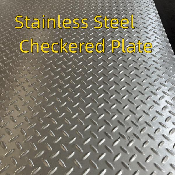 SUS304 Patterned Textured Sheet Stainless Steel Checkered Plate Press Stamping