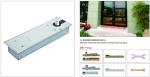 Floor Hinge T-75V, color:black or blue, casting iron, weight capacity 150kgs,