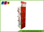 Corrugated Paper Advertising Display Stands With Four Shelves For Kids Bags