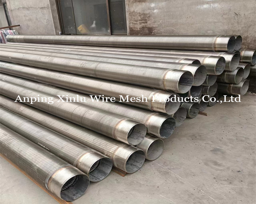 Galvanized 2.5x4mm Welded Profile Vee Wire Screen Tube for Water Treatment and Industrial Filtering Applications