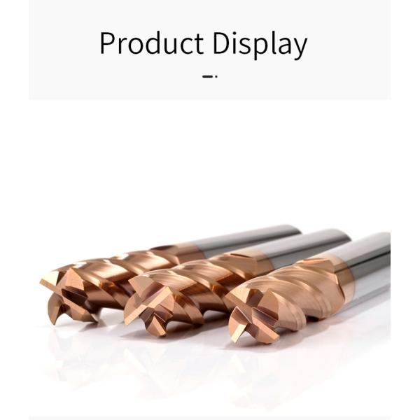 Factory Sales HRC55/60/65 Tungsten Carbide End Mill Cutter 4-Flute CNC Metal Milling TiSiN Coating ODM OEM for Metal Processing